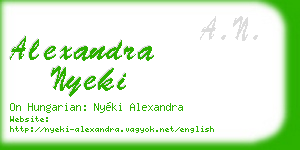 alexandra nyeki business card